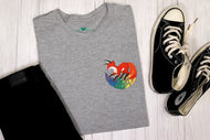 Rainbow Fox Shirt (Heather Grey)
