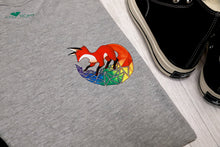 Rainbow Fox Shirt (Heather Grey)