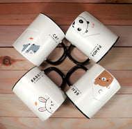 Cute Animal Ceramic Mug Fine Porcelain Perfect for Coffee, Tea, Beverage