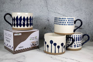 Nordic Style Multi-Pattern Ceramic Mug