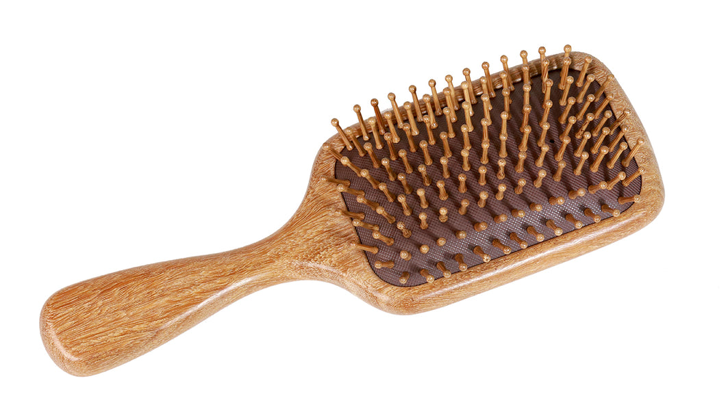 Large Gold Sandalwood Cushion Massage Brush