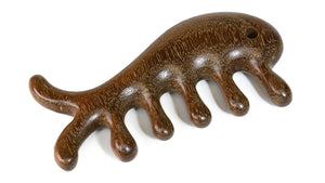 Natural Sandalwood Meridian Massage Comb - Dolphin Shaped