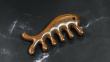 Natural Sandalwood Meridian Massage Comb - Dolphin Shaped