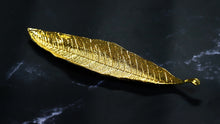 Golden Leaf Shaped Incense Holder | Elegant Incense Stand | Incense Tray | Decorative Indoor Piece