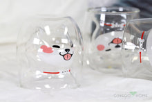 Cute Dog Mug Glass Mug Double Wall Insulated Glass