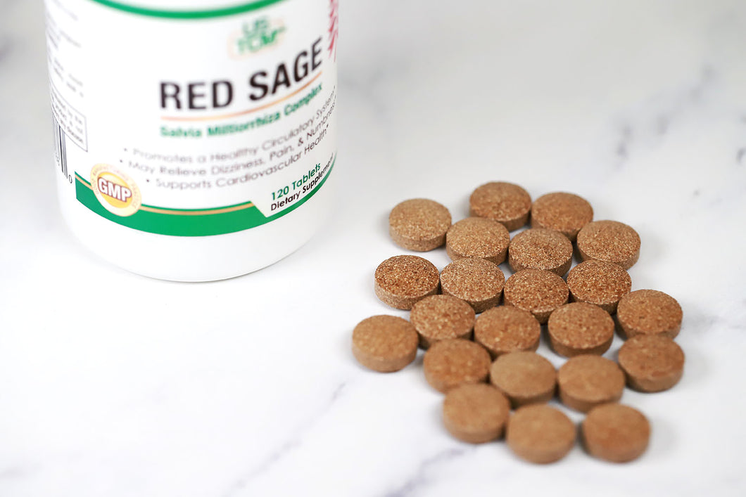 Red Sage Salvia Miltiorrhiza Complex Tablet - Supports Cardiovascular Health